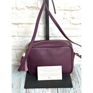 Gigi Crossbody Handbag Women's Leather Camera Handbag‎ Burgundy Wine Small